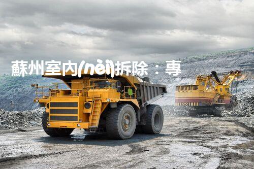 蘇州室內(nèi)拆除：專業(yè)高效，安全環(huán)保一站式服務(wù)
